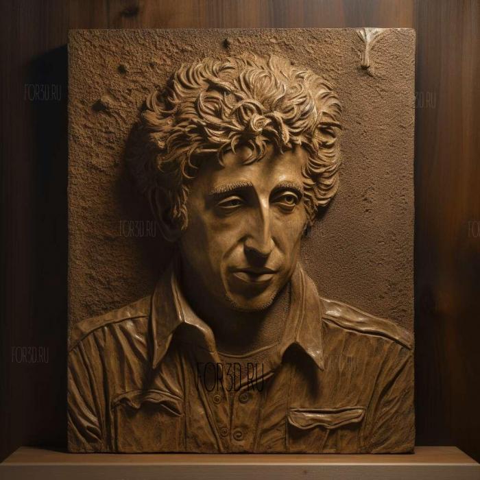 Bob Dylan 4 stl model for CNC